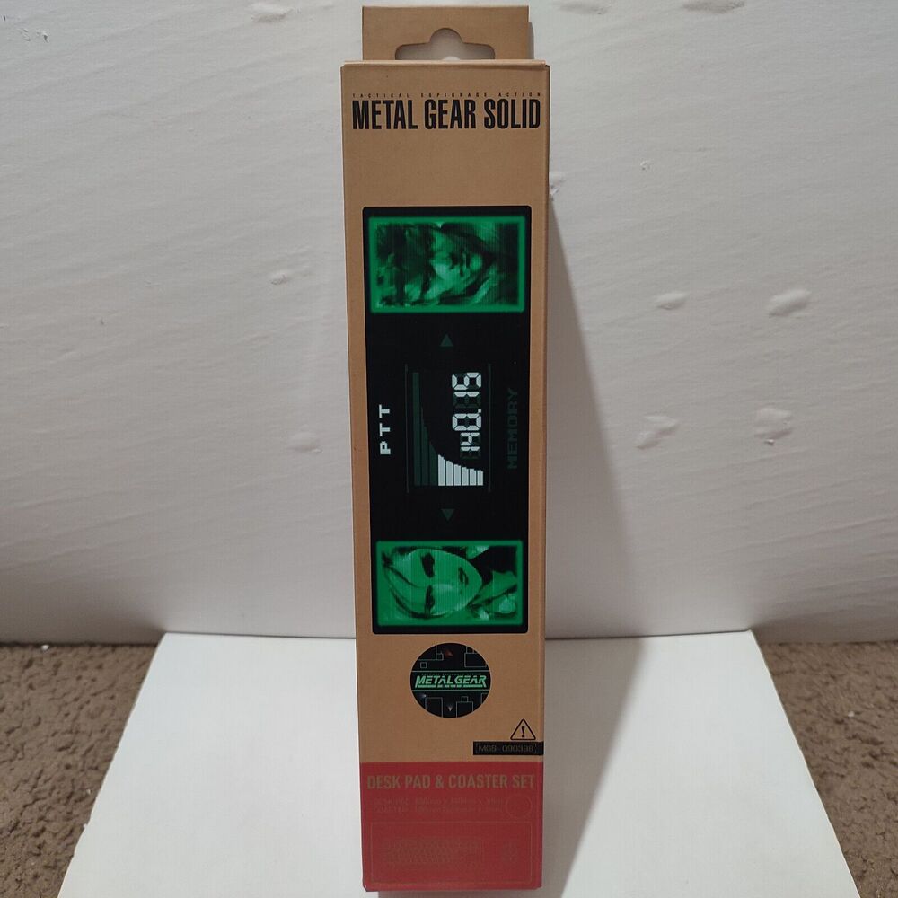 Metal Gear Solid XL Desk Pad & Coaster Set Official MGS Collectibles